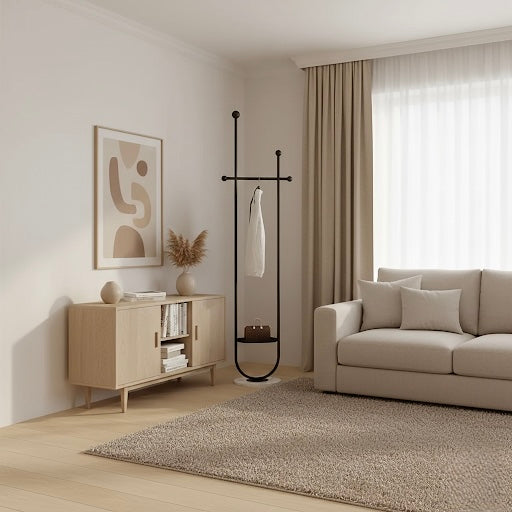 Porte-Manteau Sur Pied Métal Halliss