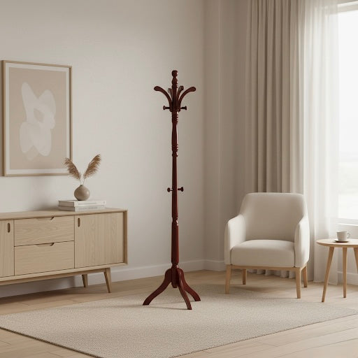 Porte-Manteau Sur Pied Bois Halliss