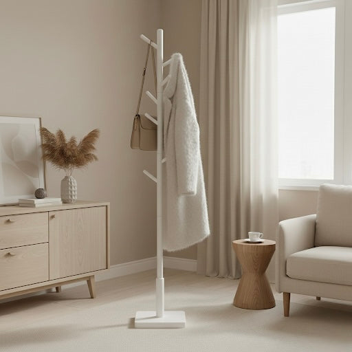 Porte-Manteau Sur Pied Bois Massif Halliss