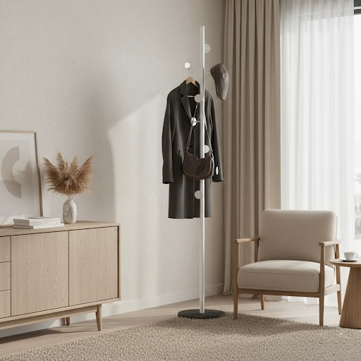 Porte-Manteau Sur Pied Métal Halliss